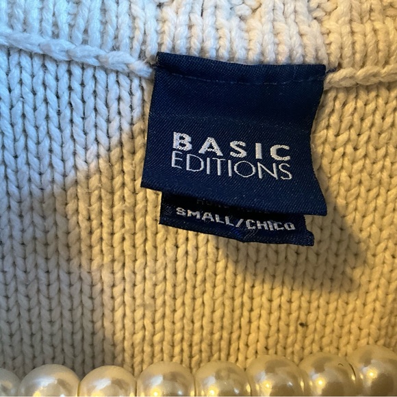 2000s Long Sweater cardigan cream essential timeless 90s vintage y2k - Picture 2 of 4